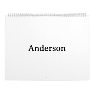 Einfach Profi 11"x14,25" 2 Seiten Großer Weißer Kalender