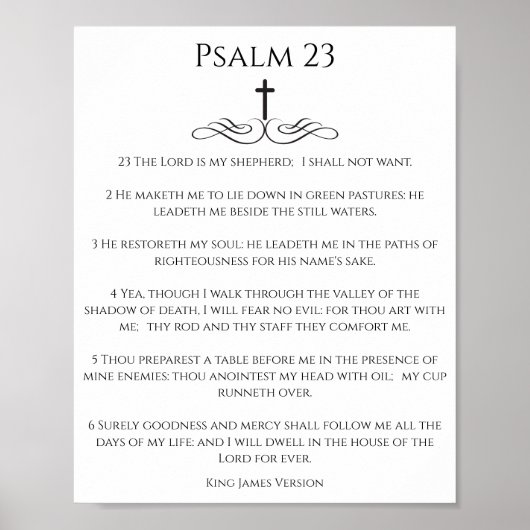 Einfach Psalm 23 Der LORD ist mein Hirte Poster (Vorne)