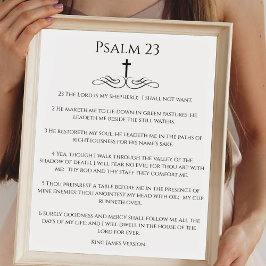 Einfach Psalm 23 Der LORD ist mein Hirte Poster