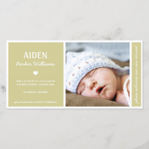 EINFACH PUR   BABY BIRTH-ANKÜNDIGUNG ANKÜNDIGUNG