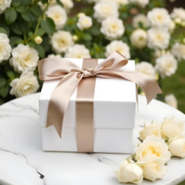 Einfach, pur, Beige C6A27F Satinband