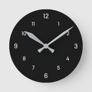 Einfach quadratische Wanduhr mit weißem Zifferblat