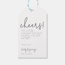 Einfach Quaint Wine Shooter Gefallen Tag Geschenkanhänger