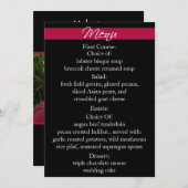 Einfach Radiant Red Menu Card 5 x 7 Menükarte (Vorne/Hinten)