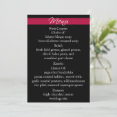 Einfach Radiant Red Menu Card 5 x 7 Menükarte (Stehend Vorderseite)