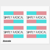 Einfach Radical Flag Sticker (Blatt)