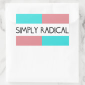 Einfach Radical Flag Sticker (Tasche)