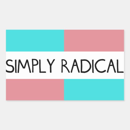 Einfach Radical Flag Sticker (Vorderseite)
