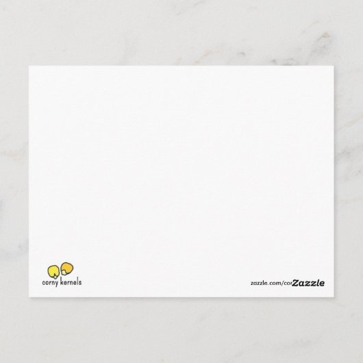 "Einfach Radieren!" Postkarte (Rückseite)