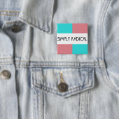 Einfach radikaler quadratischer Knopf Button (Beispiel)