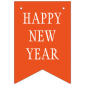 Einfach RAINBOW Farben und Text: GLÜCKLICHES NEUJA Wimpelkette (Zweite Fahne)