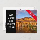 Einfach reales Anwesen Postkarte verkaufen - Spaß (Vorne/Hinten)