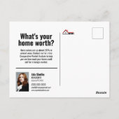 Einfach reales Anwesen Postkarte verkaufen - Spaß (Rückseite)