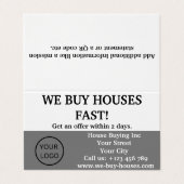 Einfach Realtor Grau Weiß wir Häuser geflochten ka Visitenkarten (Außenseite Aufgefaltet)