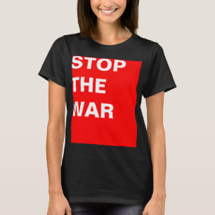 Einfach "Rechteck rot gestoppt den KRIEG" T-Shirt