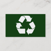 einfach recyceln Sie Visitenkarte (Rückseite)
