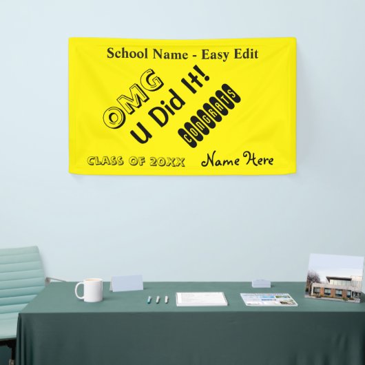 Einfach redigieren Sie OMG Glückwunsch Banner (Messeveranstaltung)