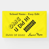 Einfach redigieren Sie OMG Glückwunsch Banner (Horizontal)