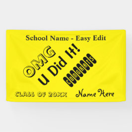 Einfach redigieren Sie OMG Glückwunsch Banner