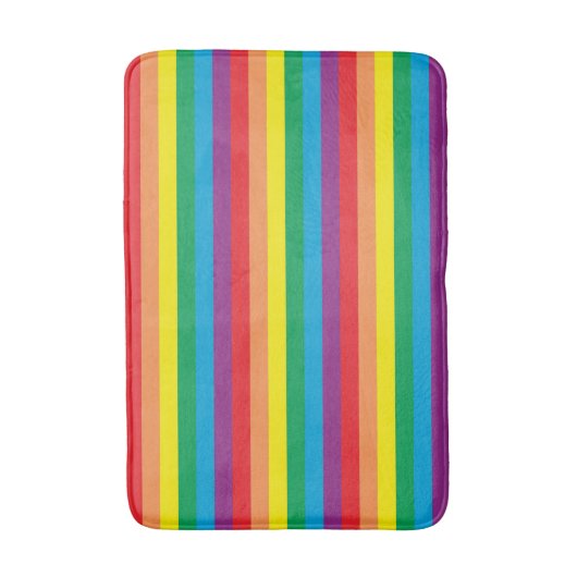 Einfach Regenbogenmuster Badematte (Vorderseite Vertikal)