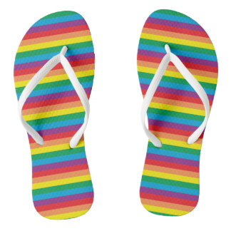 Einfach Regenbogenmuster Badesandalen