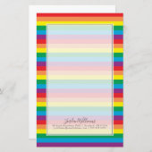 Einfach Regenbogenmuster Briefpapier (Vorne/Hinten)