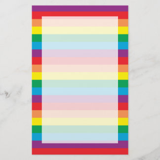 Einfach Regenbogenmuster Briefpapier