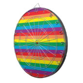 Einfach Regenbogenmuster Dartscheibe (Vorderseite rechts)