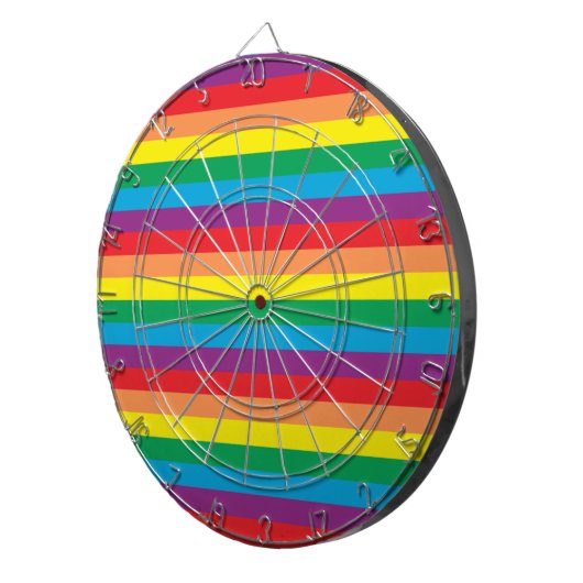 Einfach Regenbogenmuster Dartscheibe (Vorderseite rechts)