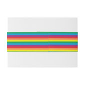 Einfach Regenbogenmuster Einladungsbanderole (Rückseitenbeispiel)