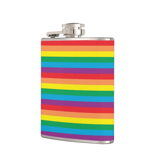 Einfach Regenbogenmuster Flachmann (Links)