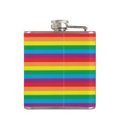 Einfach Regenbogenmuster Flachmann (Rückseite)