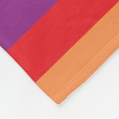 Einfach Regenbogenmuster Fleecedecke (Ecke)