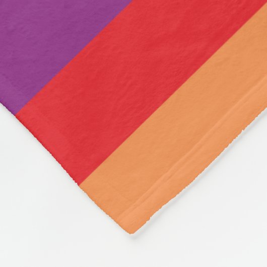 Einfach Regenbogenmuster Fleecedecke (Ecke)