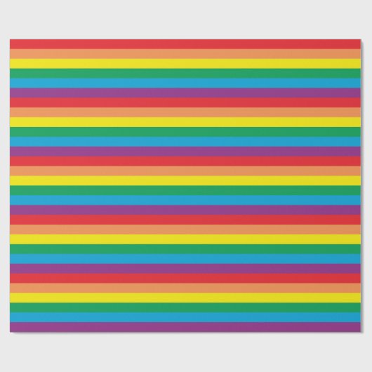 Einfach Regenbogenmuster Geschenkpapier (Flach)