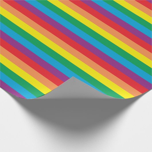 Einfach Regenbogenmuster Geschenkpapier (Ecke)
