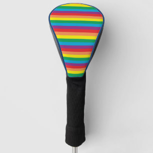 Einfach Regenbogenmuster Golf Headcover