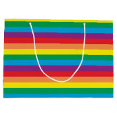 Einfach Regenbogenmuster Große Geschenktüte (Rückseite)