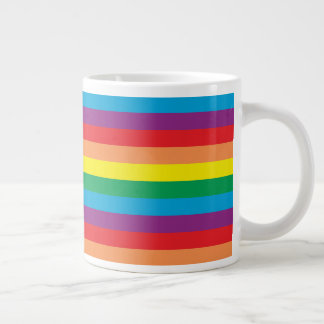 Einfach Regenbogenmuster Jumbo-Tasse
