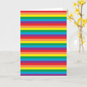 Einfach Regenbogenmuster Karte (Gelbe Blume)