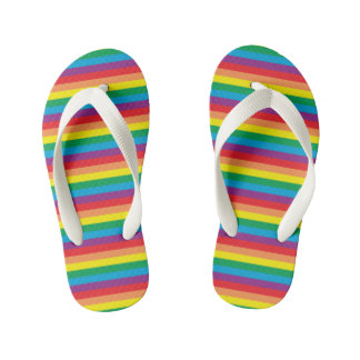 Einfach Regenbogenmuster Kinderbadesandalen