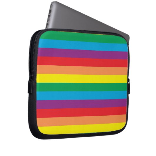 Einfach Regenbogenmuster Laptopschutzhülle (Vorne Rechts)