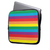 Einfach Regenbogenmuster Laptopschutzhülle (Vorderseite Links)