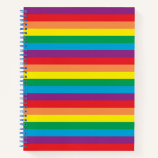Einfach Regenbogenmuster Notizblock