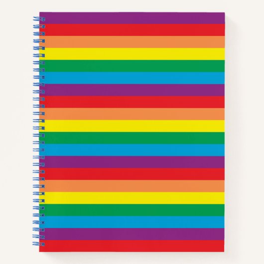 Einfach Regenbogenmuster Notizblock (Vorderseite)