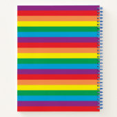 Einfach Regenbogenmuster Notizblock (Rückseite)