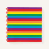 Einfach Regenbogenmuster Notizblock (Vorderseite)