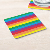 Einfach Regenbogenmuster Rechteckiger Pappuntersetzer (angewinkelt)
