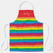 Einfach Regenbogenmuster Schürze (Vorderseite)