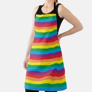 Einfach Regenbogenmuster Schürze